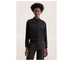 Seidensticker Regular Fit Bluse schwarz, Einfarbig