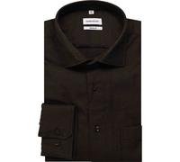 Seidensticker Flanellhemd Herren Regular Fit Baumwolle braun, 39