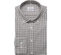 Seidensticker Flanellhemd Herren Regular Fit Baumwolle grau, 41