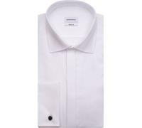 Seidensticker Regular Fit Galahemd weiss, Einfarbig