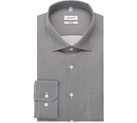 Seidensticker Businesshemd New Kent, Regular Fit, bedruckt, 100% Baumwolle, Braun, Gr. 39