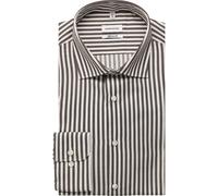 Seidensticker Herren Regular Fit Langarm Business-Hemd Hemd, Braun, 45 EU
