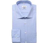 Seidensticker Businesshemd Regular Herren 3XL (47) Hellblau verlängerte Ärmel 100% Baumwolle