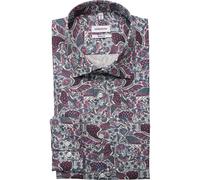 Businesshemd SEIDENSTICKER "Regular", Herren, Gr. XL (44), normale Ärmellängen, grün (sage grün), 100% Baumwolle, bedruckt, regular fit, Langarm 2-Knopf-Manschette, Hemden, Regular Langarm Kentkragen 