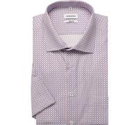 Seidensticker Regular Fit Hemd Kurzarm rot/blau