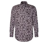 Seidensticker Regular Fit Hemd plum, Bedruckt
