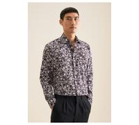 Seidensticker Regular Fit Hemd plum, Bedruckt