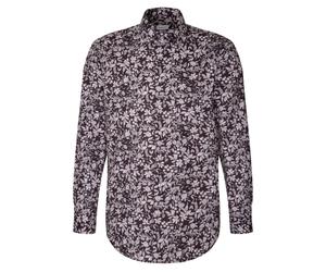 Seidensticker Regular Fit Hemd plum, Bedruckt