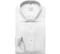 Seidensticker Hemd Herren Regular Fit Langarm Baumwolle weiß, 45