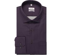Seidensticker Regular Fit Hemd Wine Red, Bedruckt