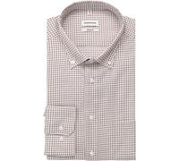 Seidensticker Regular Fit Hemd Wine Red, Kariert