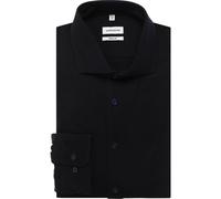 Seidensticker Regular Fit Jerseyhemd dunkelblau, Einfarbig