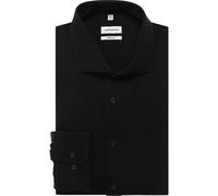 Seidensticker Jerseyhemd Herren Regular Fit Baumwolle schwarz, 44