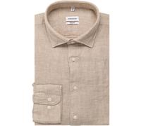 Seidensticker Regular Fit Leinenhemd beige, Einfarbig