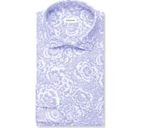 Seidensticker Regular Fit Leinenhemd hellblau, Bedruckt