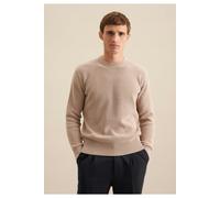 Strickpullover SEIDENSTICKER, Herren, Gr. XL, beige, 100% Baumwolle, unifarben, Rundhals, Langarm, Pullover, Rundhals Uni (83760119-XL) beige