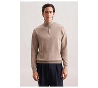 Seidensticker Regular Fit Pullover beige, Einfarbig