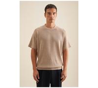 Seidensticker Regular Fit T-Shirt beige, Einfarbig