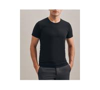 Seidensticker T-Shirt Regular Fit Rundhals (242490) Einfarbig Schwarz L