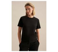 Seidensticker T-Shirt Schwarze Rose Damen Gr. M, 100% Baumwolle, Regular Fit, Rundhals, Schwarz