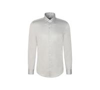 Businesshemd SEIDENSTICKER "Schwarze Rose", Herren, Gr. S (38), normale Ärmellängen, weiß (grau), 100% Baumwolle, unifarben, slim fit, 2-Knopf-Manschette, Hemden, Slim 1/1 Kentkragen Uni (16627465-38)