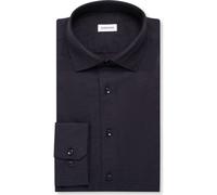 Seidensticker Shaped Flanellhemd dunkelblau, Einfarbig