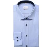 Businesshemd SEIDENSTICKER "Shaped" Gr. 37, verlängerte Ärmellängen, blau (mittelblau) Herren Hemden (21238509-37) mittelblau