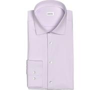 Businesshemd SEIDENSTICKER "Schwarze Rose", Herren, Gr. XL (44), normale Ärmellängen, rosa (rosé), 100% Baumwolle, Strukturmuster, unifarben, tailored fit, 2-Knopf-Manschette, Hemden, Shaped 1/1 Kentk