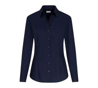 Seidensticker Damen Women Slim Longsleeve Cotton Bluse, Dunkelblau(080613), 34 EU