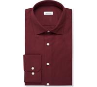 Seidensticker Slim Fit Flanellhemd Bordeaux Red, Einfarbig