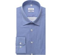 Seidensticker Slim Fit Hemd blau, Bedruckt