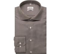Seidensticker Slim Fit Hemd braun, Strukturiert