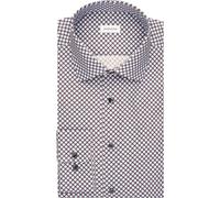 Seidensticker Slim Fit Hemd Cappuccino, Bedruckt