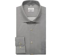 Businesshemd SEIDENSTICKER "Schwarze Rose", Herren, Gr. M (39), normale Ärmellängen, dunkelblau, 100% Baumwolle, bedruckt, slim fit, 2-Knopf-Manschette, Hemden, Slim 1/1 Kentkragen Druck (42781521-39)