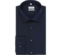 Seidensticker Slim Fit Hemd dunkelblau, Einfarbig