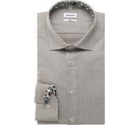 Seidensticker Slim Fit Hemd olive, Strukturiert