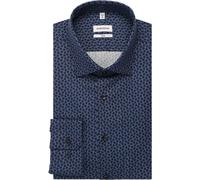 Seidensticker Slim Fit Hemd Powder Blue, Gemustert