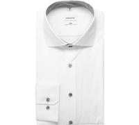 Businesshemd SEIDENSTICKER "Slim" Gr. 37, normale Ärmellängen, weiß Herren Hemden Langarm Slim Kentkragen Uni (66425107-37) weiß