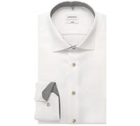 Seidensticker Slim Fit Hemd weiss, Strukturiert