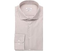Seidensticker Slim Fit Hemd Wine Red, Gestreift