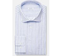 Seidensticker Slim Fit Leinenhemd hellblau, Gestreift