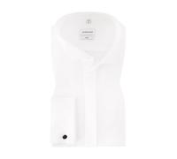 Seidensticker Smokinghemd Herren Slim Fit Umschlagmanschetten Kent weiß, 38