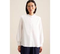 Klassische Bluse SEIDENSTICKER "Schwarze Rose", Damen, Gr. S (36), weiß, 100% Baumwolle, unifarben, regular fit, ohne Ausschnitt, Blusen, Langarm Kragen Uni (18716929-36) weiß