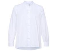 Klassische Bluse SEIDENSTICKER "Schwarze Rose", Damen, Gr. 3XL (46), weiß, 100% Baumwolle, unifarben, regular fit, ohne Ausschnitt, Blusen, Langarm Kragen Uni (18716929-46) weiß