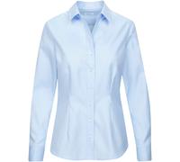 Seidensticker Damen Women Slim Longsleeve Cotton Bluse, Bleu(080645), 40 EU