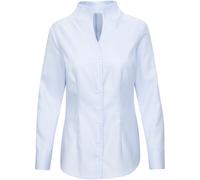 Damen Longbluse Oversized 1/1 Hemdblusenkragen 97% Baumwolle 3% Elastan