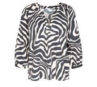 Seidensticker V-Tunika Schwarz gemustert (Größe: 34) 34 schwarz