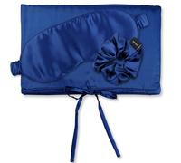 Ailoria TRAVEL SET BEAUTY M Tasche, Schlafmaske & Scrunchie aus Seide blau Damen