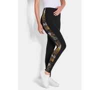 Seidig glänzende Leggings im Doppelpack schwarz 54 lang