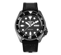 Seiko 5 Specialist Herren-Uhr mit Titankarbidauflage und Band aus Leder und Silikon SRPD65K3